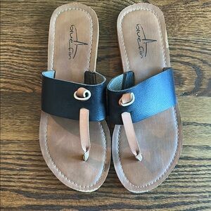 Black and Tan Women's Sandals